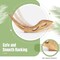 Acacia Wood Patio Rocking Sun Lounger Chaise Lounge with Ergonomic Curved Seat - 63"L x 23.5"W x 26"H
